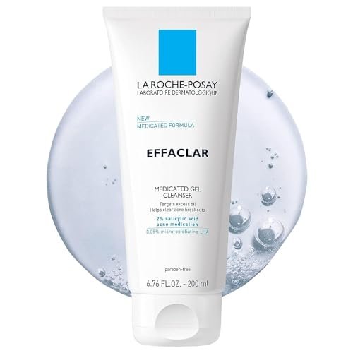 La Roche-Posay Effaclar Medicated Gel Cleanser, 2%...