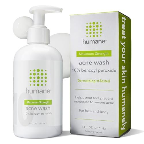 humane Benzoyl Peroxide Acne Body Wash - 10%...