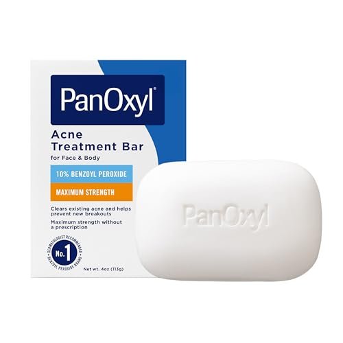 PanOxyl Acne Treatment Bar with 10% Benzoyl Peroxide,...