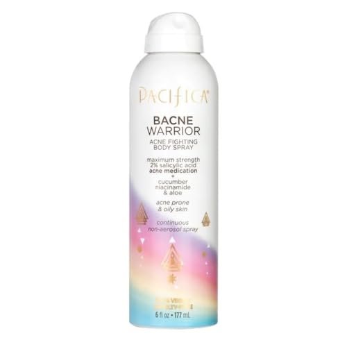Pacifica Bacne Warrior - Bacne Salicylic Acid Spray, Back...