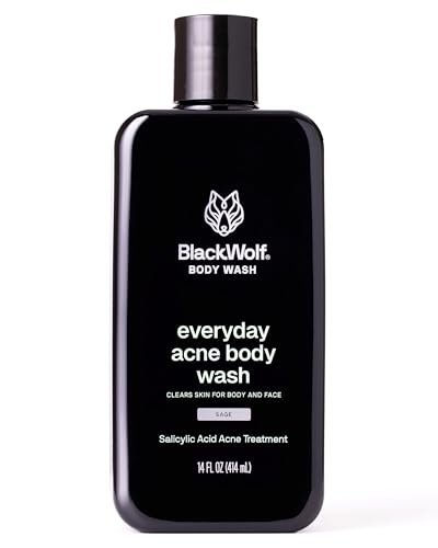 Black Wolf Salicylic Acid Body Wash for Men - 14...