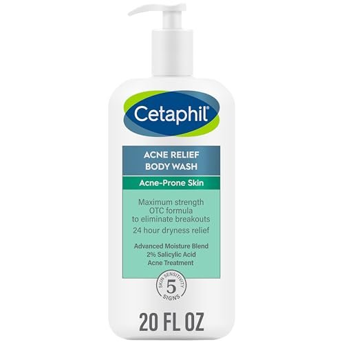 Cetaphil Body Wash, Acne Relief Body Wash with 2%...