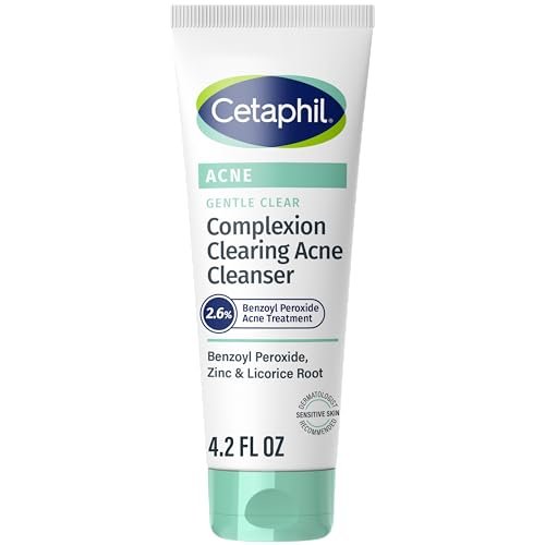 Cetaphil Gentle Clear Complexion-Clearing BPO Acne Cleanser...