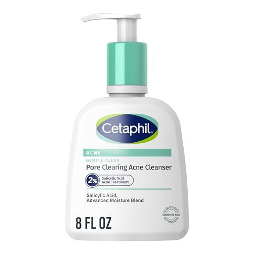 Cetaphil Gentle Clear Pore Clearing Acne Cleanser, Foaming...