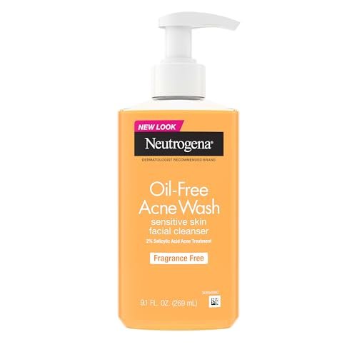 Neutrogena Oil-Free Acne Face Wash, Fragrance Free,...