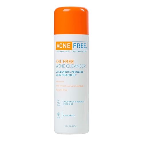 AcneFree Acne Free Oil-Free Cleanser, Benzoyl Peroxide 2.5%...