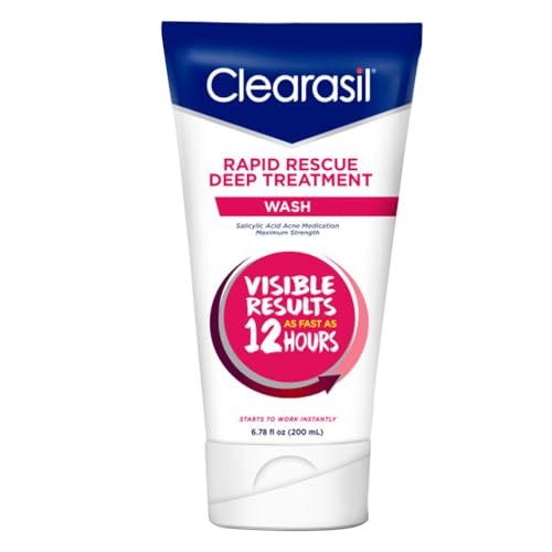 Clearasil Rapid Rescue Deep Treatment Acne Face Wash,...