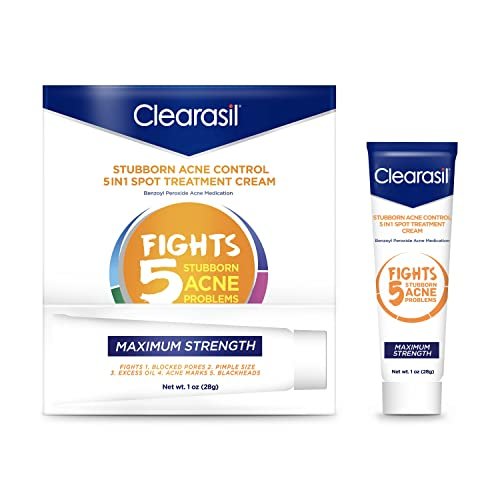 Clearasil Stubborn Acne Control 5in1 Spot Treatment Cream,...
