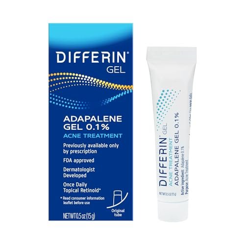 Differin Acne Treatment Gel, 30 Day Supply, Retinoid...