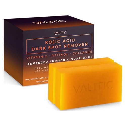 VALITIC Kojic Acid Dark Spot Remover Soap Bars with...
