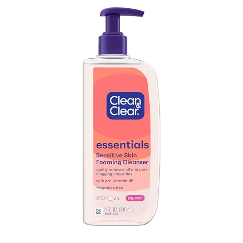 Clean & Clear Essentials Oil-Free Foaming Facial Cleanser,...