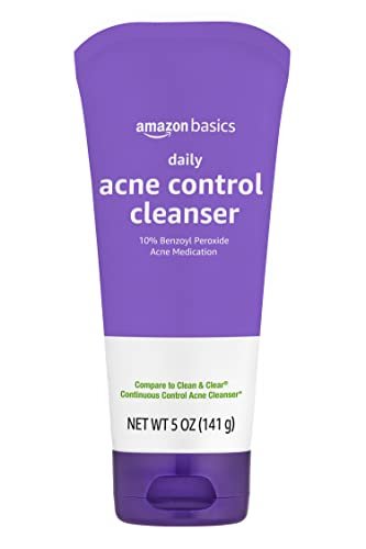 Amazon Basics Acne Cleanser Face Wash - Daily Control,...