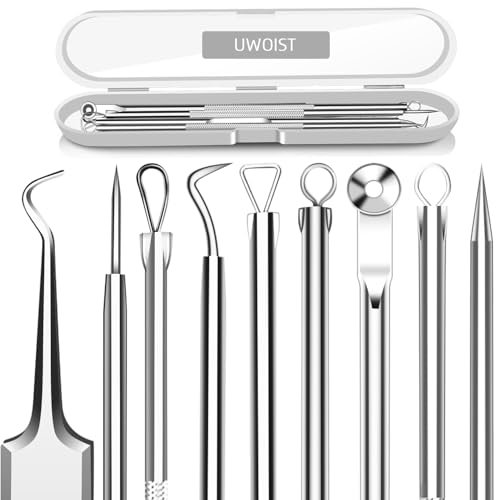5PCS Blackhead Remover Comedone Extractor, Curved Blackhead...