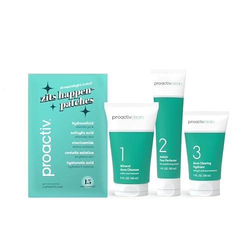 Proactiv Clean 3 Step Acne Routine w/ Pimple Patches-...