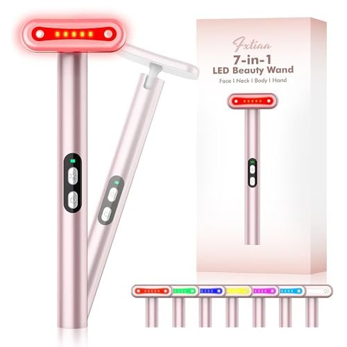 Red-Light-Therapy-for-Face, 7 in 1 LED Light Therapy Eye...