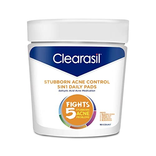 Clearasil Stubborn Acne Control 5in1 Daily Facial Cleansing...