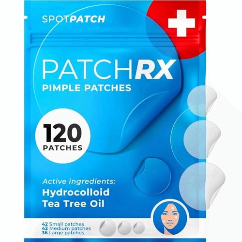 PatchRx Pimple Patches for Face (120 Patches), Hydrocolloid...