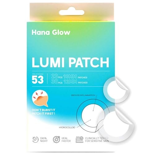 Lumi Patch Hana Glow Hydrocolloid Acne Patches for Zits,...