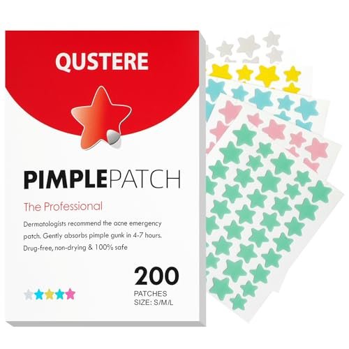 QUSTERE Pimple Patches for Face, Hydrocolloid Acne Patches,...