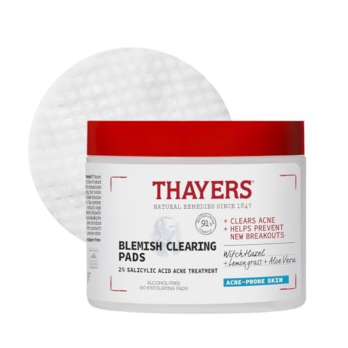 Thayers Blemish Clearing Acne Pads, Salicylic Acid Acne...
