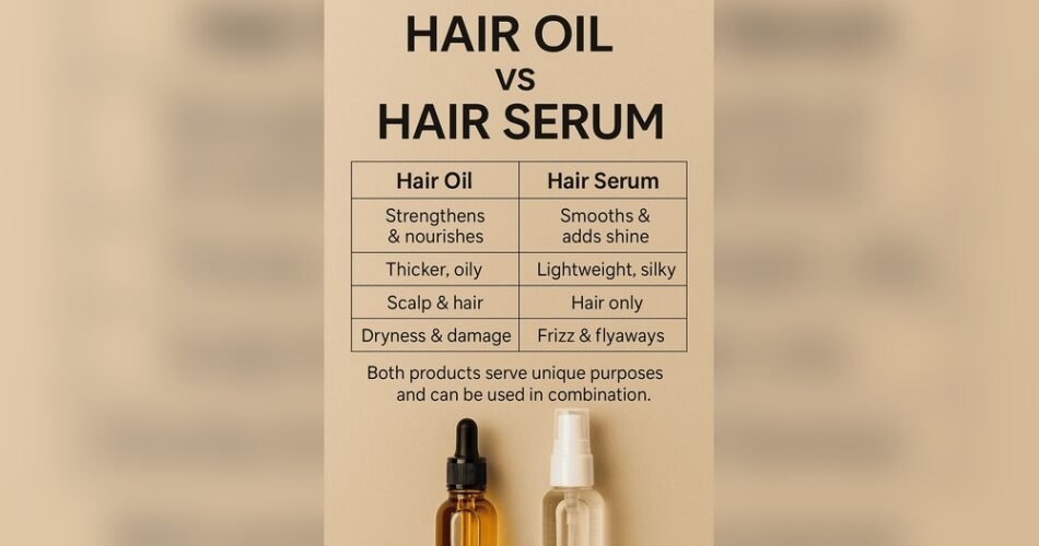Hair Serum Vs Hair Oil