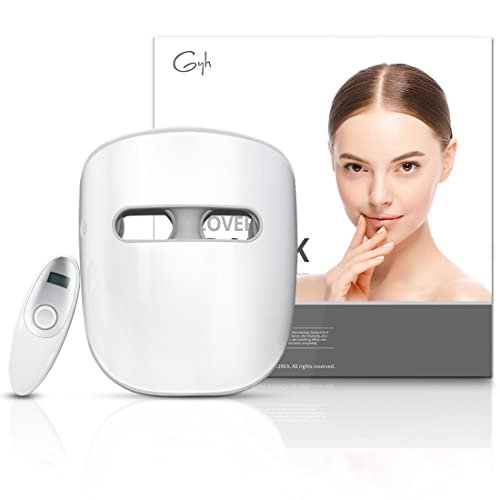 GYH 8-Color LED Face Mask Light Therapy, Wireless Skin...