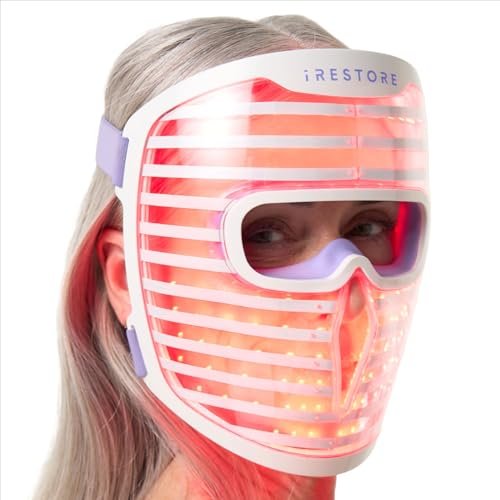 iRestore LED Face Mask for Youthful Skin, Red Light Therapy.