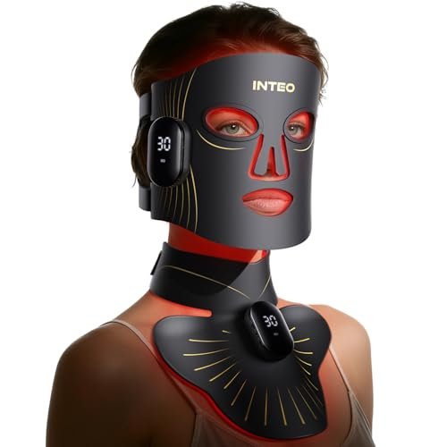 Red Light Therapy for Face and Neck, Cordless Infrared LED