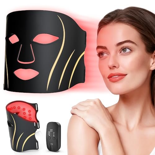 Glamesty Red Light Therapy Mask for Face, Portable Skincare...