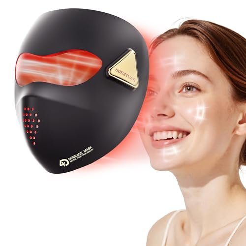 Sobetuar LED Light Therapy Mask, 4D LED Red and Infrared.