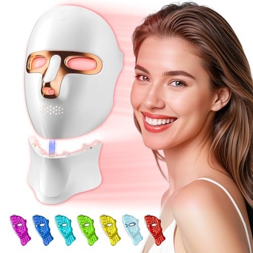 tinkoola Red Light Therapy Mask for Face and Neck.