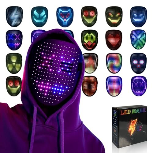 MOYACA Led Mask Light up Mask with Gesture Sensing