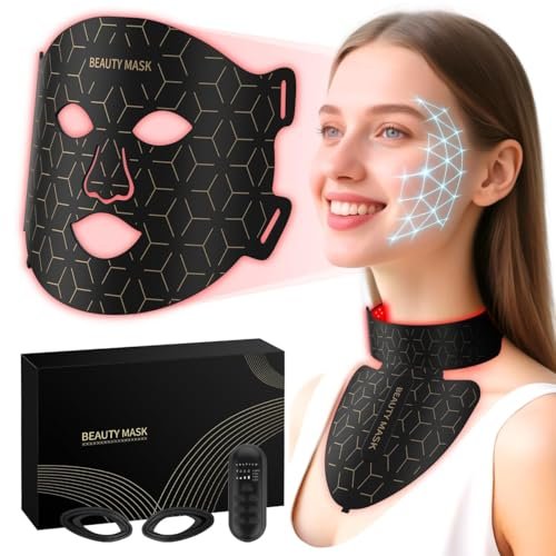 Verfubo Red Light Therapy for Face & Neck LED Mask