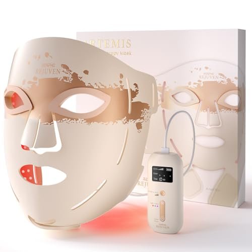 RENPHO 4D Red Light Therapy Mask for Face, Cordless and