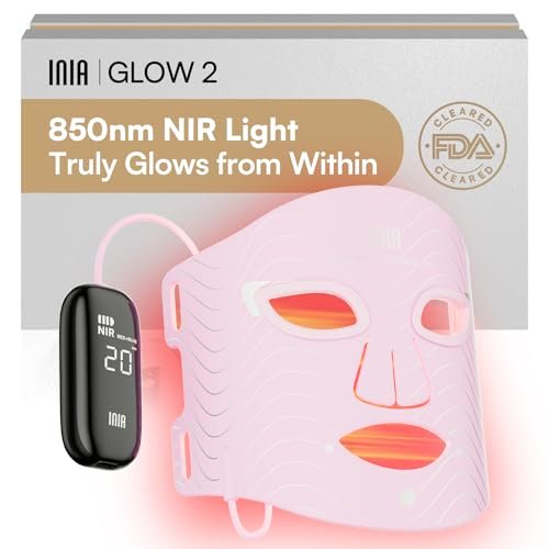 INIA Red Light Therapy Mask for Face with NIR.