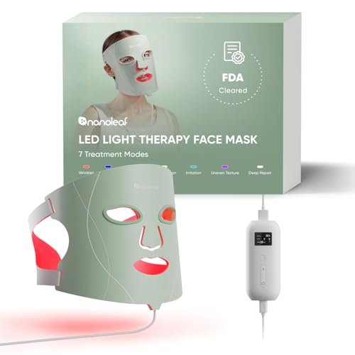 Nanoleaf FDA-Cleared LED Light Therapy Face Mask for...