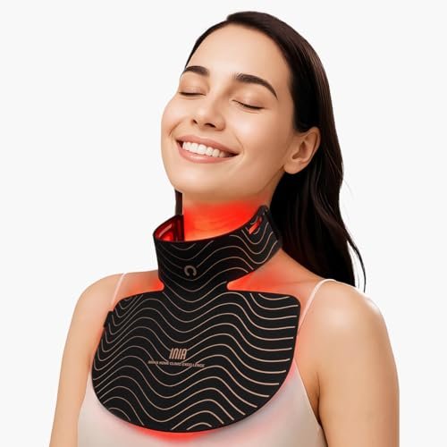 INIA Red Light Therapy Mask for Neck and Décolleté Firming.