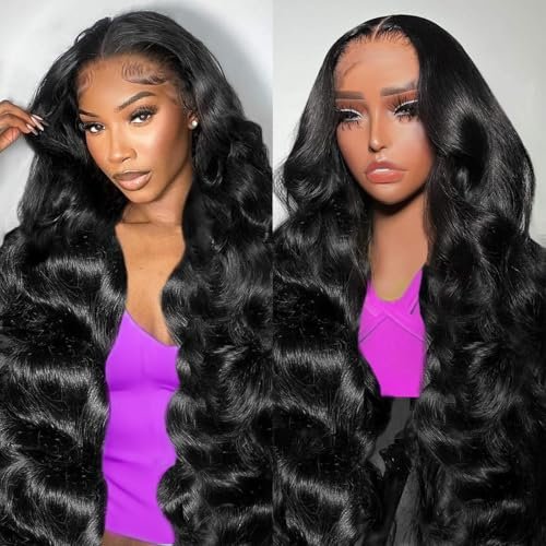 Oiosir 30 Inch Body Wave Lace Front Human Hair Wig