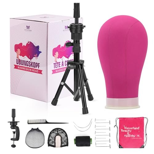 Neverland Beauty & Health Wig stand with Canvas Mannequin...