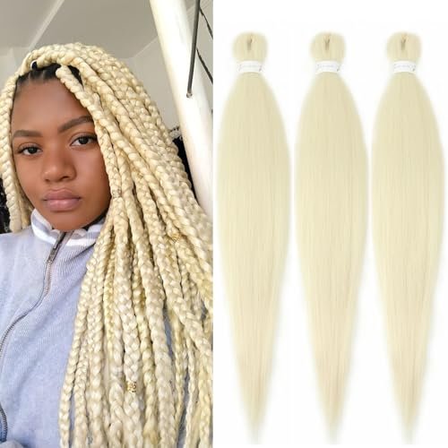 613 Blonde Braiding Hair Pre stretched 30 Inch EZ Braid
