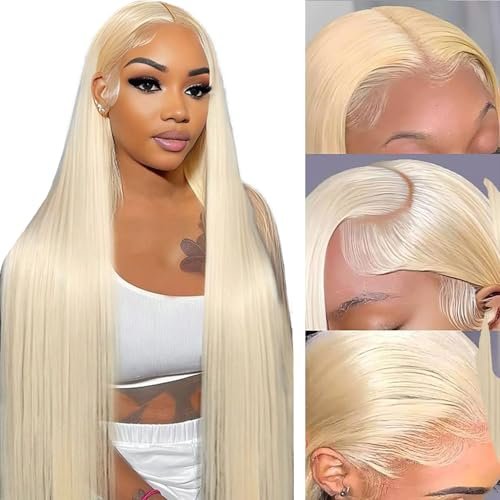 NICILK 30 Inch 613 13x6 Lace Front Human Hair Wig