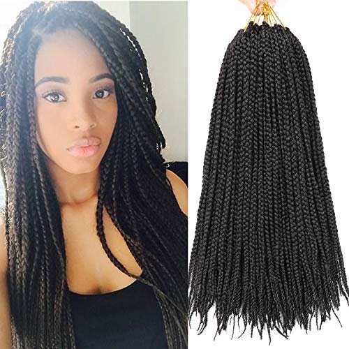 7 Packs Goddess Box Braids Crochet Hair 18 Inch Prelooped
