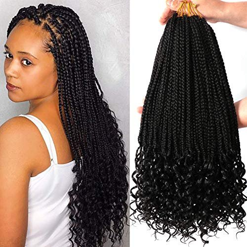 7 Packs 18 Inch Bohemian Goddess Box Braids Crochet Hair