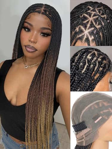 HANNE Full Lace Braided Wigs for Black Women Box Braids