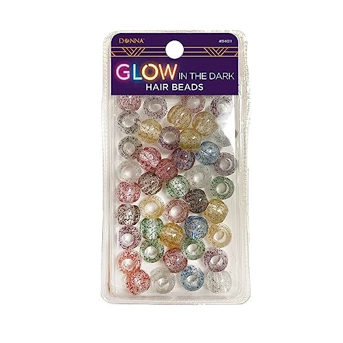 Donna Glow in The Dark Hair Beads for Kids Braids