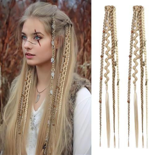 REECHO Clip in Braid Hair Extensions for Women, Boho...