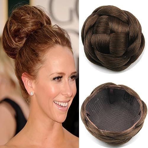 Funyn Synthetic Hair Chignon Scrunchie Natural Hair Braided...