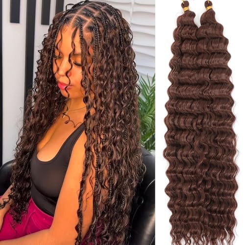 Ocean Wave Crochet Hair Deep Wave Braiding Hair 24 Inch