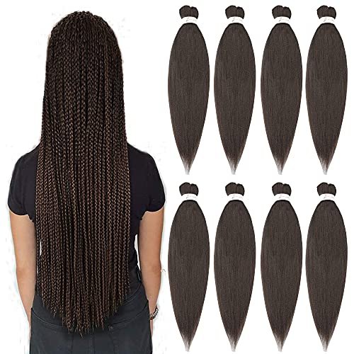 Braiding Hair Pre Stretched 20''-8 Packs Synthetic Yaki...