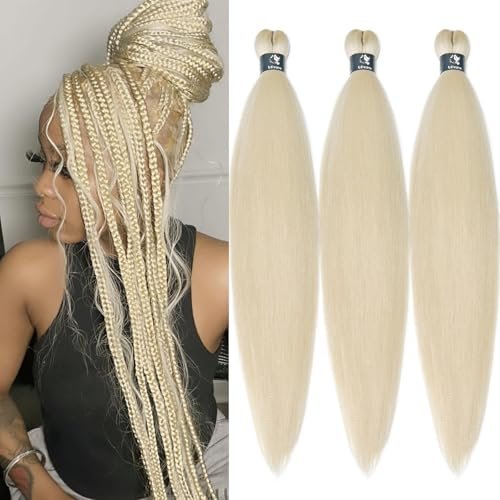 UPruyo 613 Blonde Braiding Hair Pre Stretched 26 Inch...